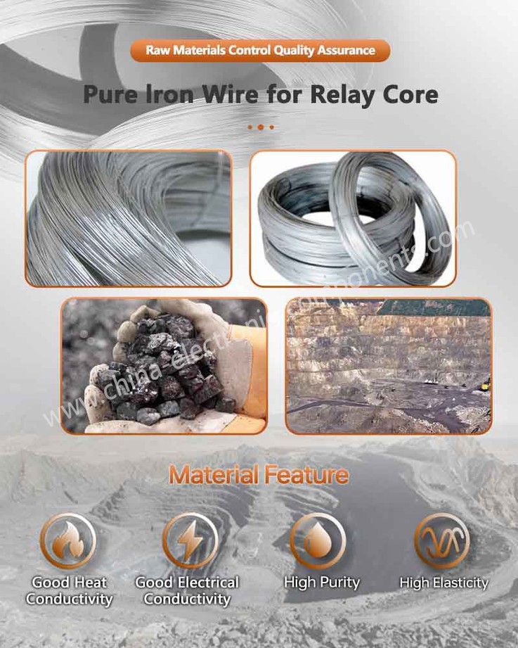 Pure Iron Material for DT4C Iron Core for Latching Relay Pure Iron Material for DT4C Iron Core for Latching Relay